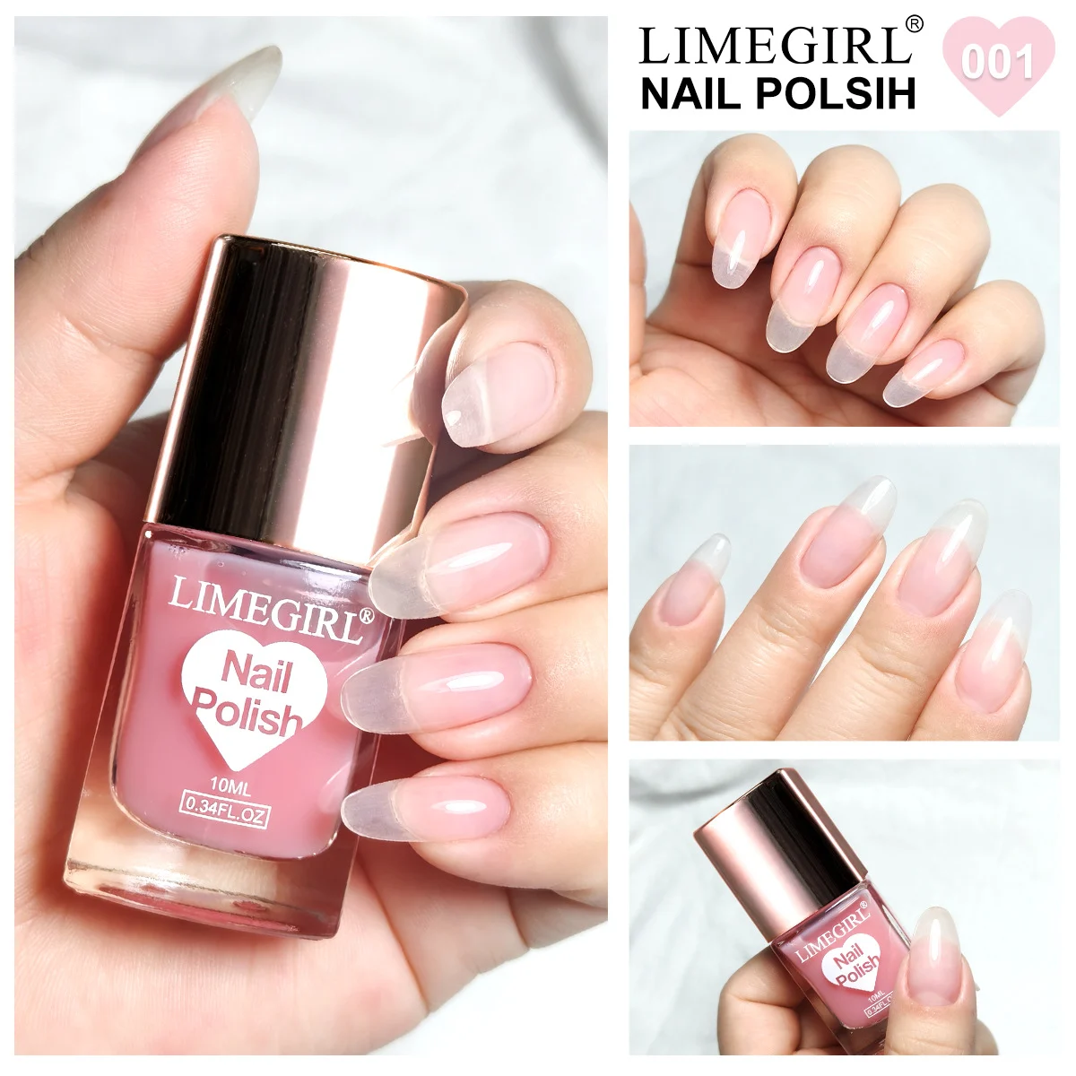 Gel Nail Polish LIMEGIRL Soak Off UV LED Varnish 10ml - High Saturation Solid Colors & Diamond Glitter 1 limegirl gel nail polish soak off 10ml spu911237354355 desc 1