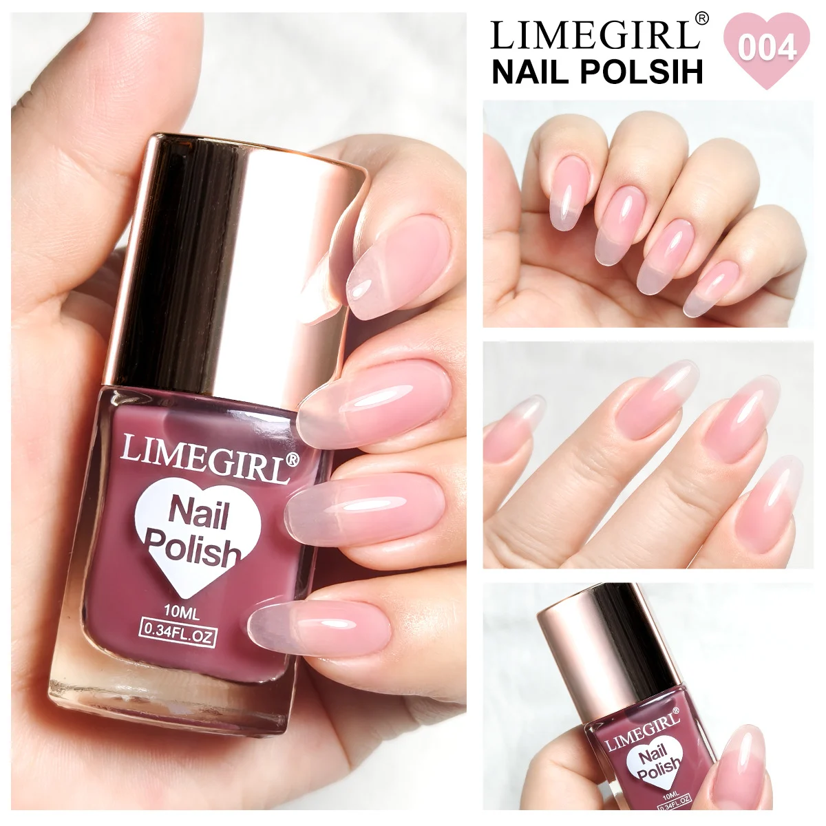 Gel Nail Polish LIMEGIRL Soak Off UV LED Varnish 10ml - High Saturation Solid Colors & Diamond Glitter 4 limegirl gel nail polish soak off 10ml spu911237354355 desc 4