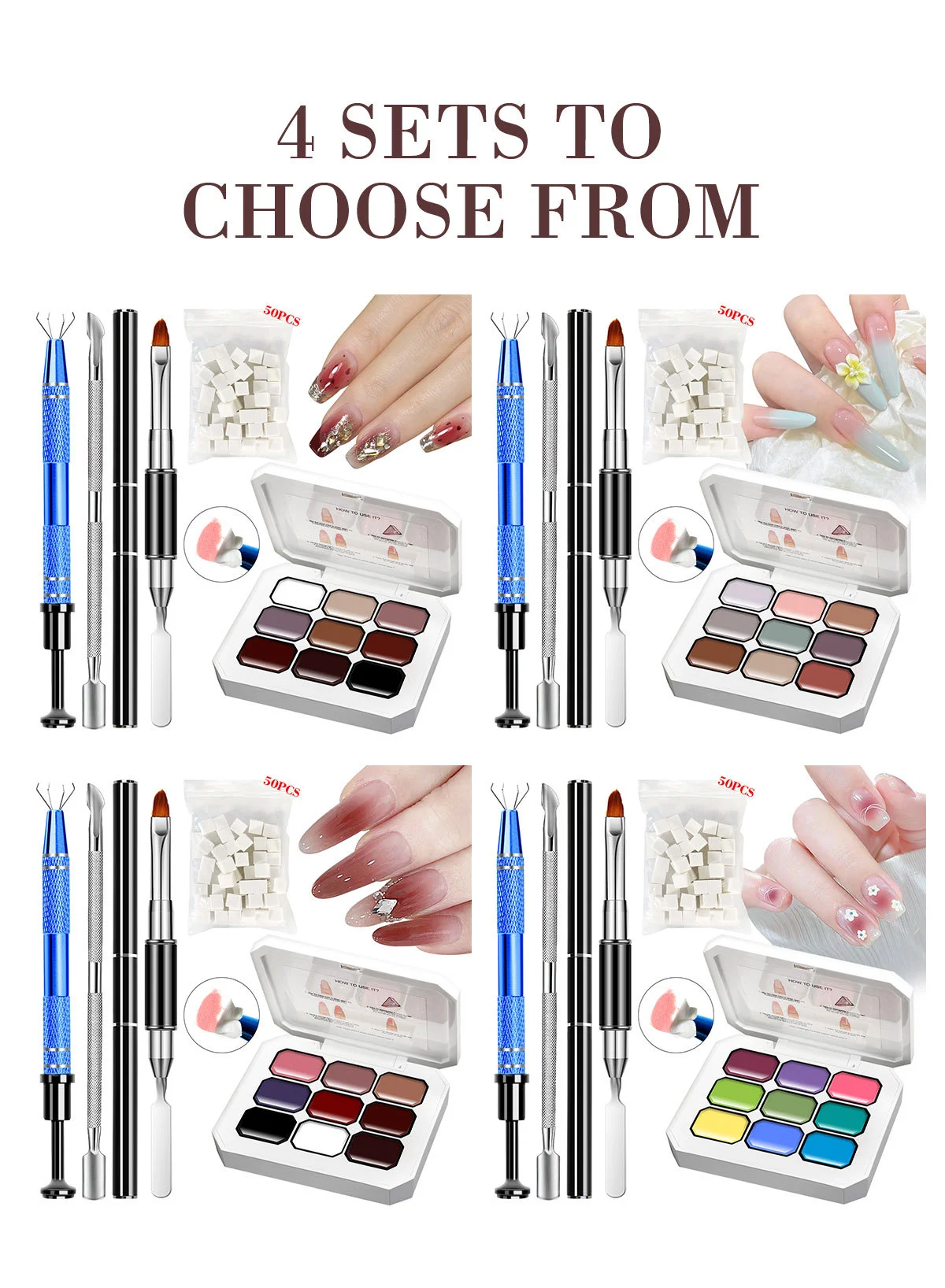 Gradient Painting Gel Set 9-Color Solid Nail Art Palette for Ombre and Aura Nails 2 limegirl gradient painting gel set spu920952868002 desc 2