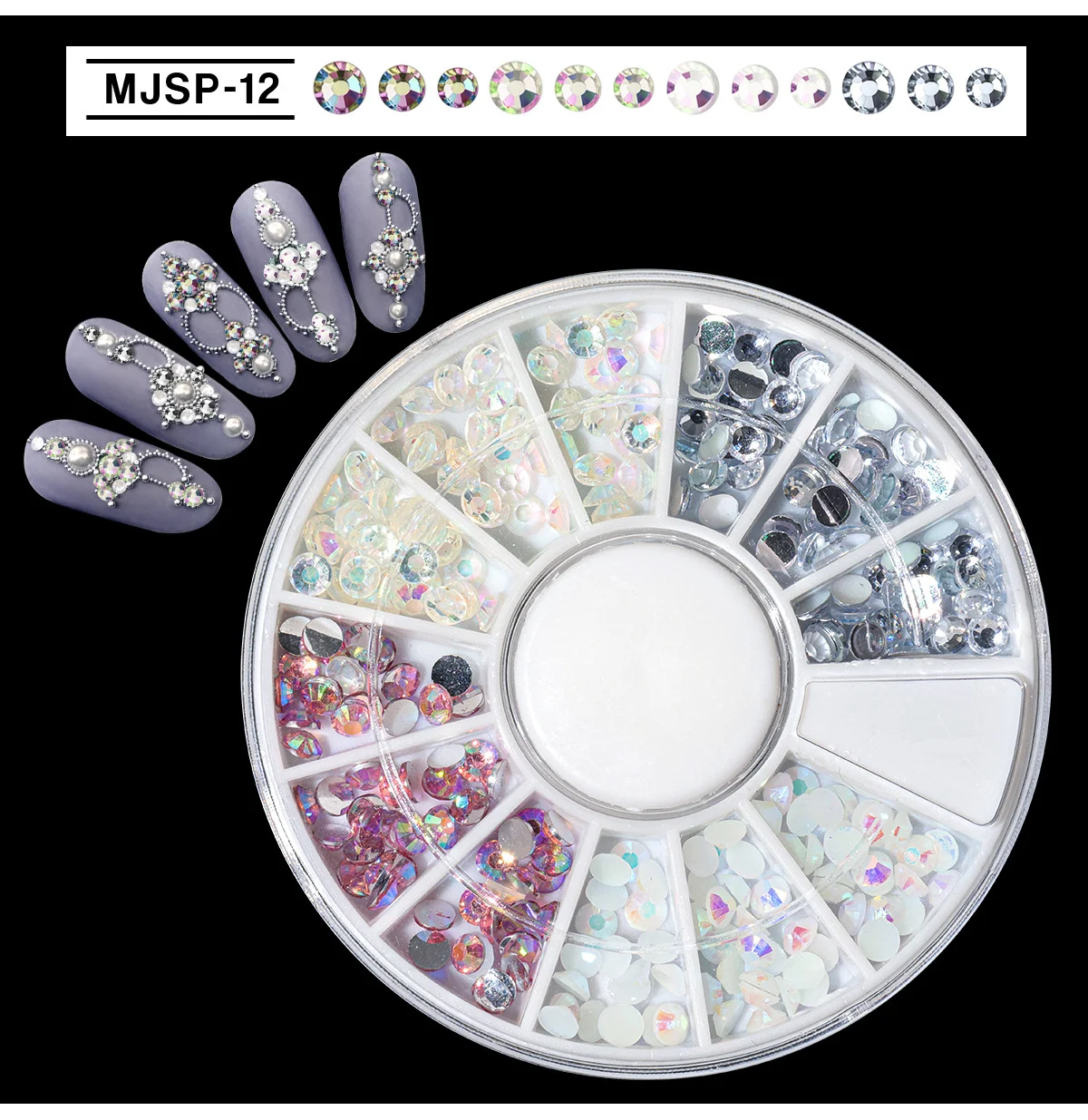 limegirl mixed nail art rhinestones resin gems spu891794738336 desc 15