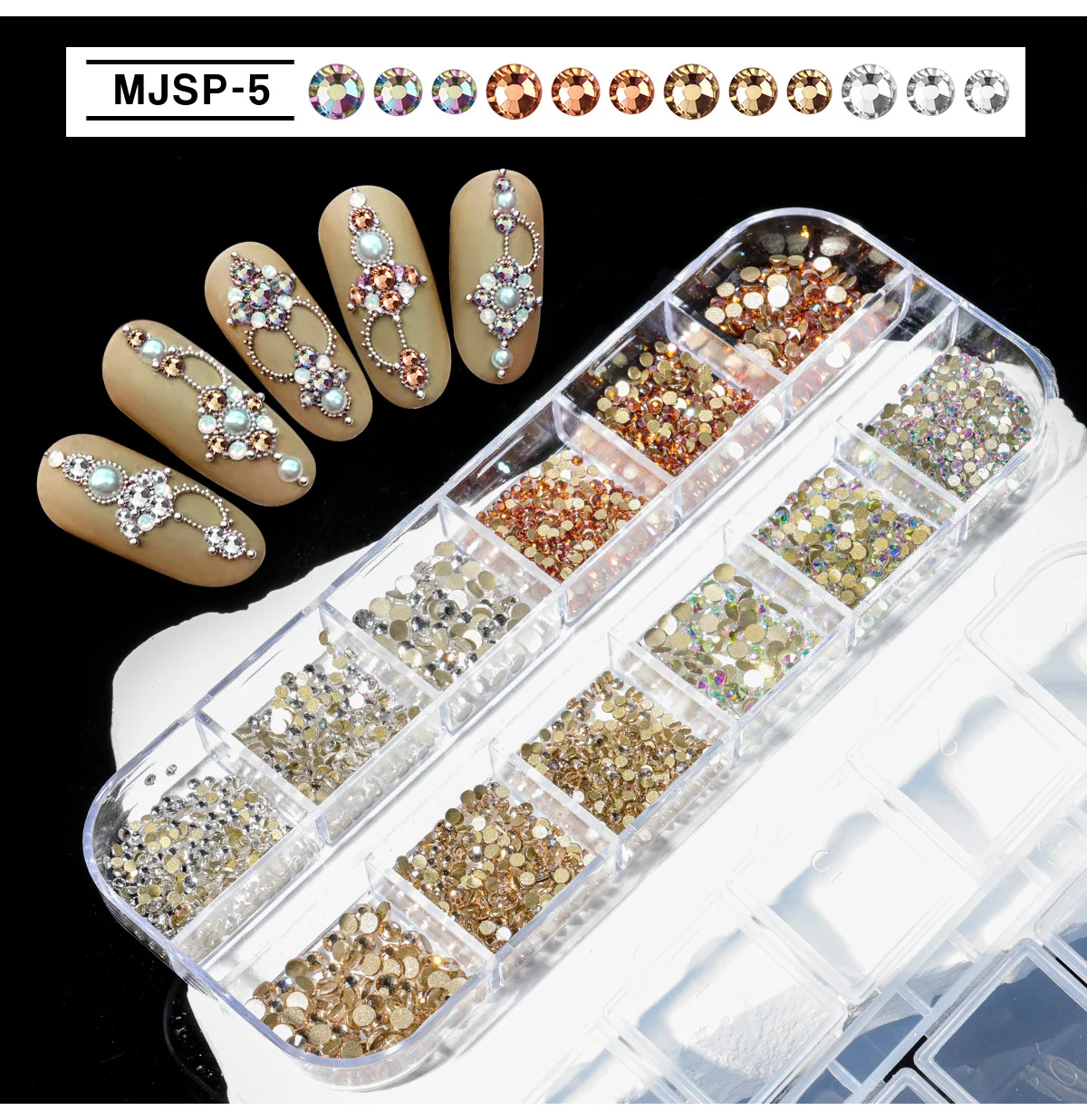 limegirl mixed nail art rhinestones resin gems spu891794738336 desc 9