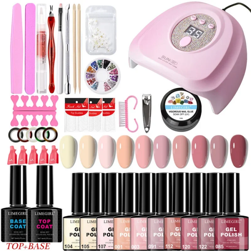 Limegirl Nail Art Kit Gel Polish Set Spu889550971504 2