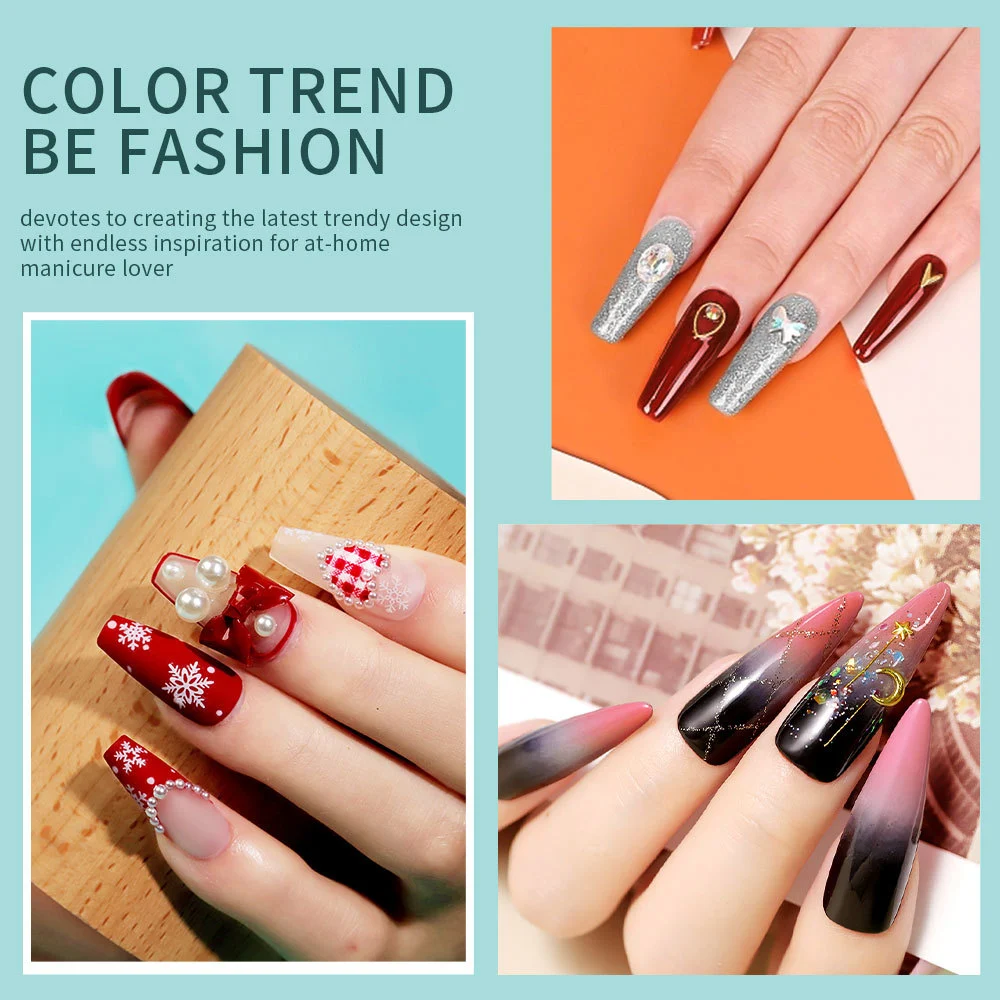 Nail Art Kit Limegirl Professional Gel Polish Set with UV LED Lamp and Manicure Tools 6 limegirl nail art kit gel polish set spu889550971504 desc 6