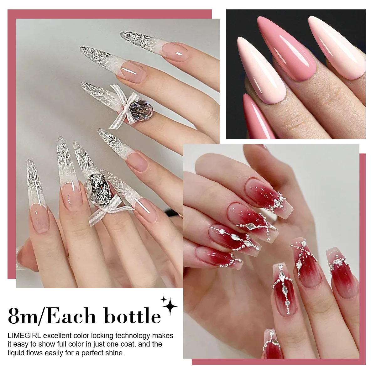 Nail Art Kit Limegirl Professional Gel Polish Set with UV LED Lamp and Manicure Tools 7 limegirl nail art kit gel polish set spu889550971504 desc 7