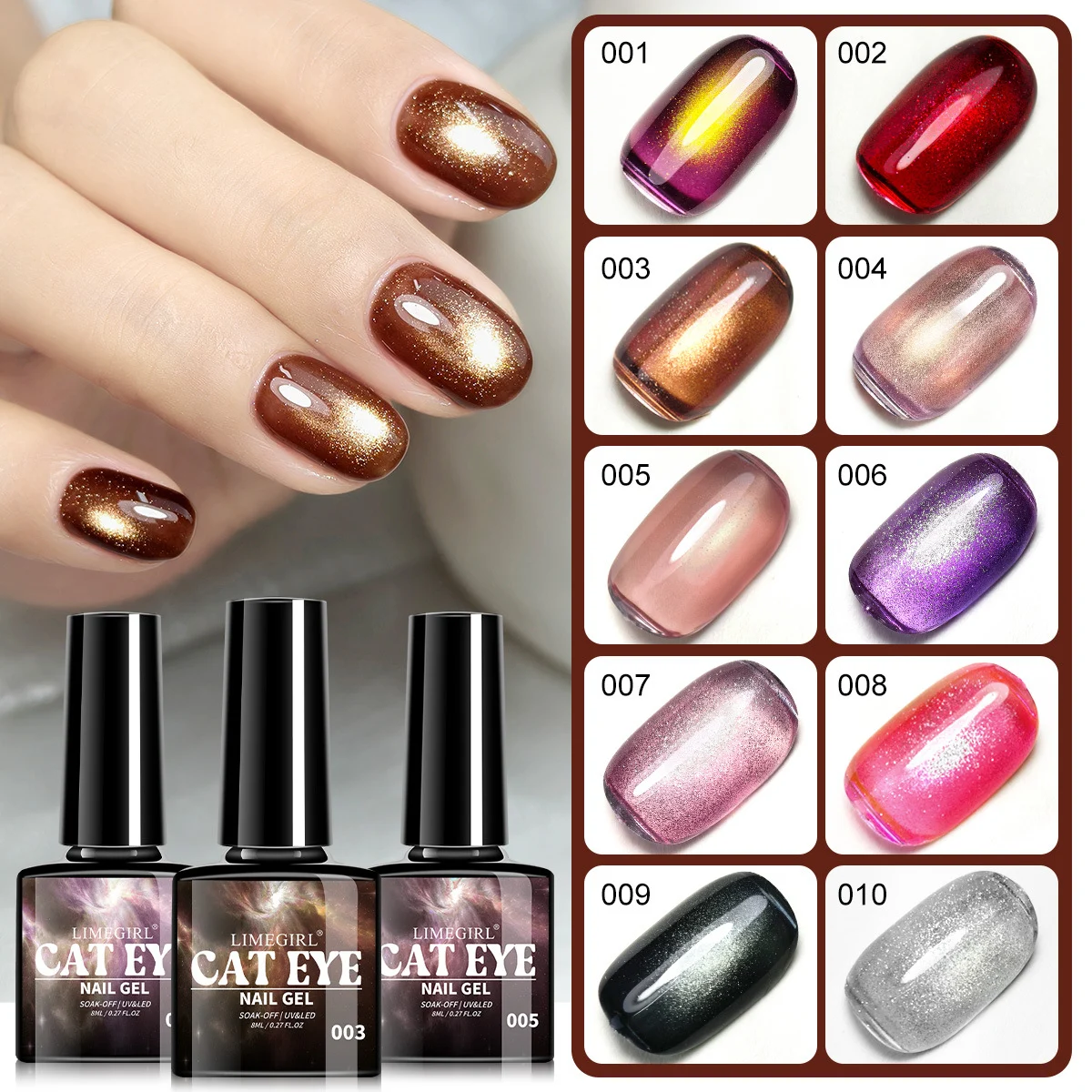 limegirl nail art magnet cube cat eye tool spu994329126785 desc 1