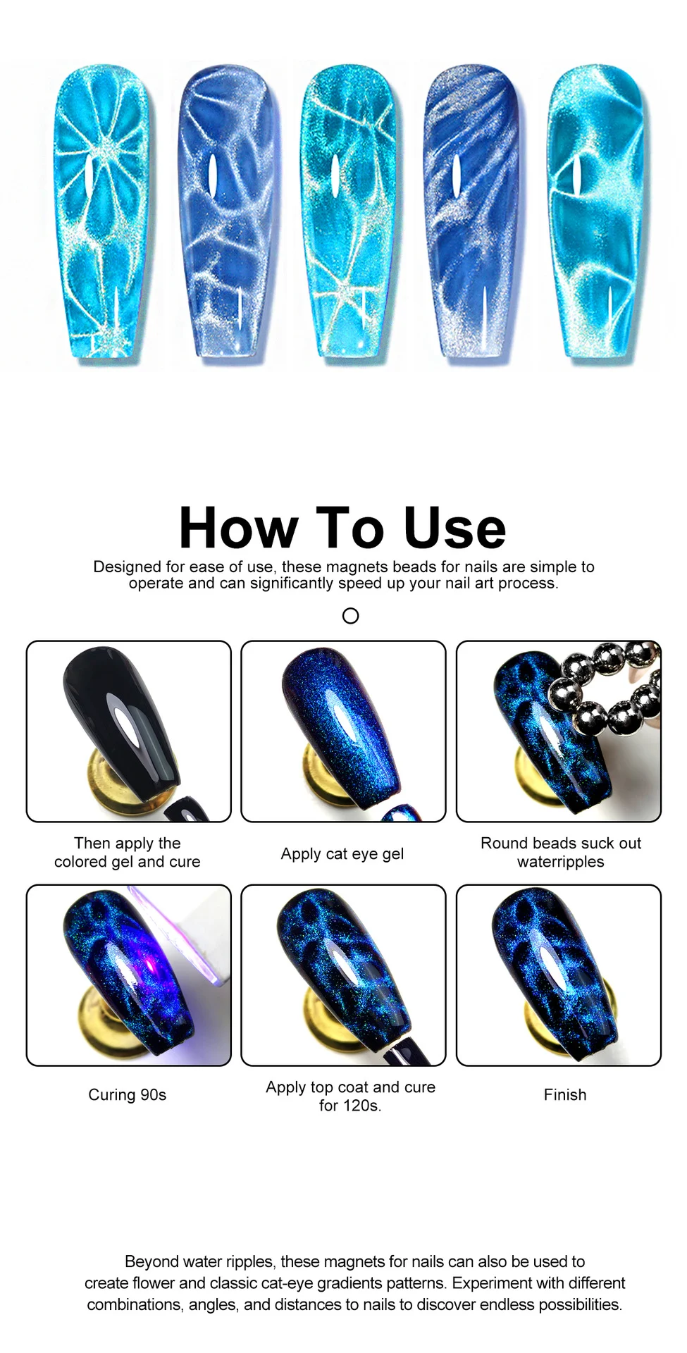 limegirl nail art magnet cube cat eye tool spu994329126785 desc 12