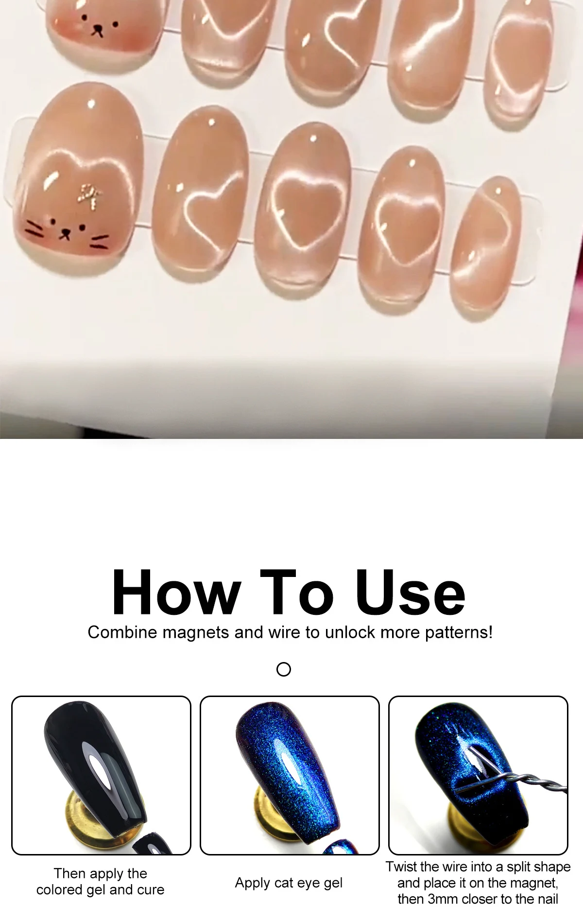 limegirl nail art magnet cube cat eye tool spu994329126785 desc 19