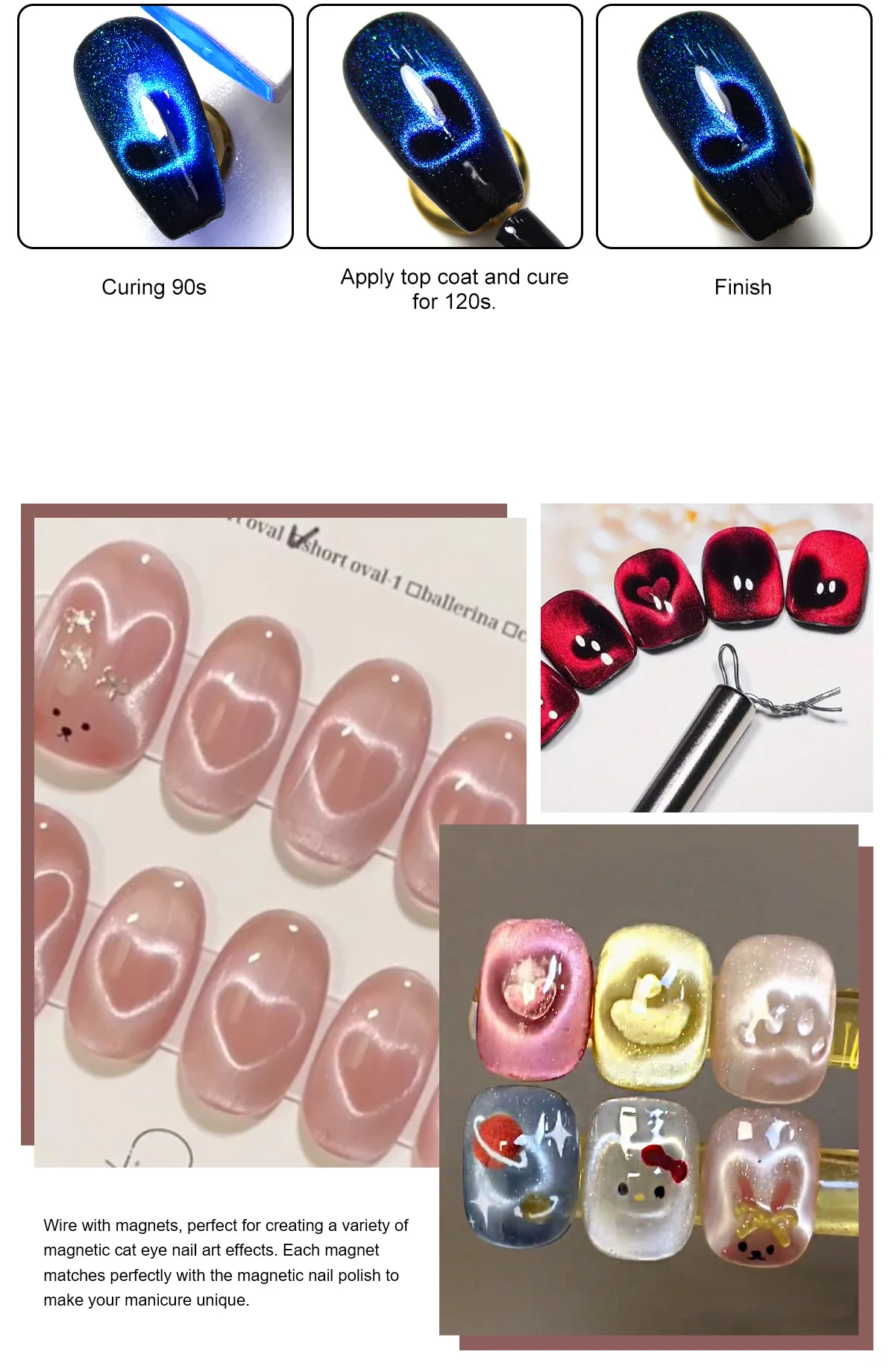limegirl nail art magnet cube cat eye tool spu994329126785 desc 20