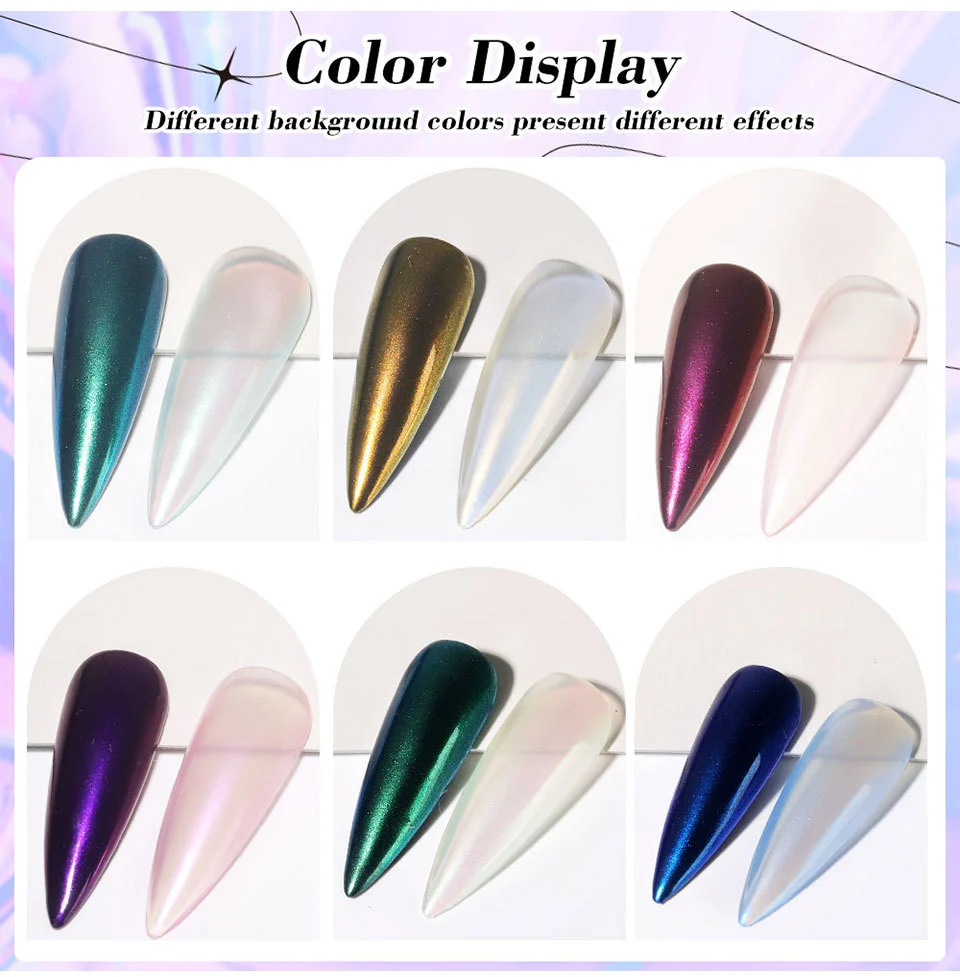limegirl nail chrome powder aurora mirror effect spu1015431487160 desc 4