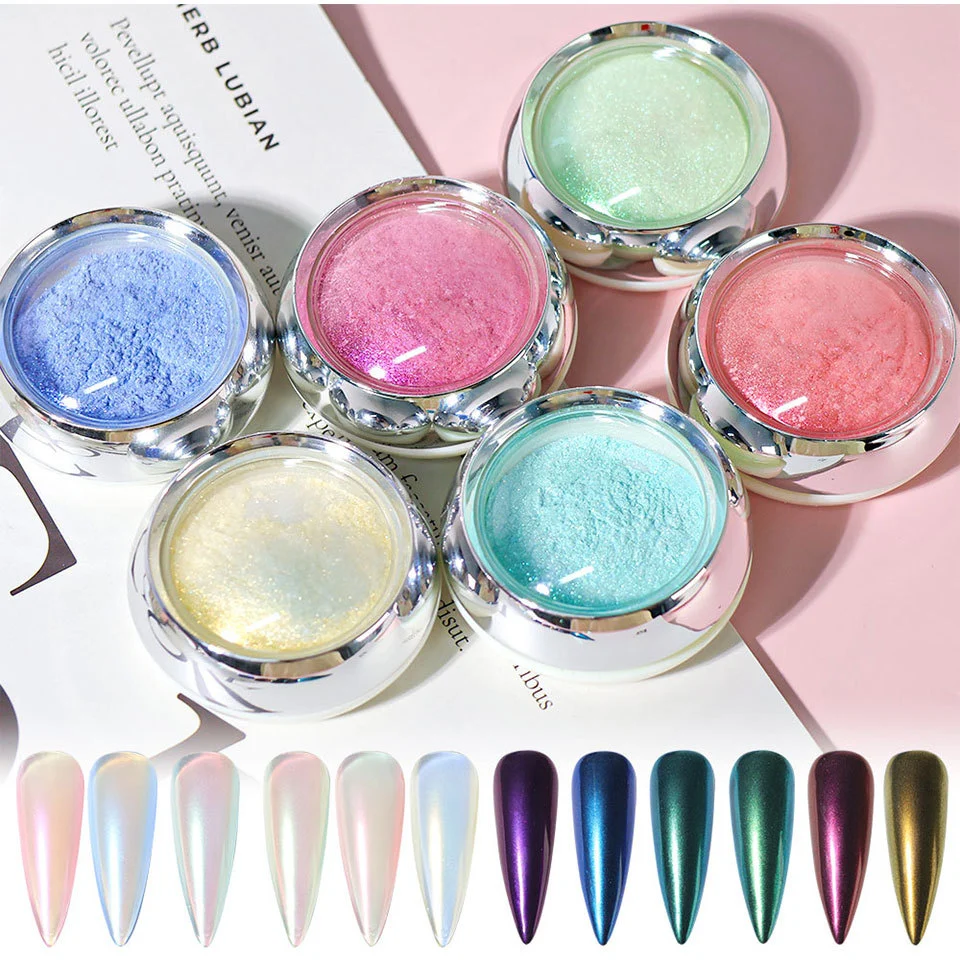 limegirl nail chrome powder aurora mirror effect spu1015431487160 desc 7