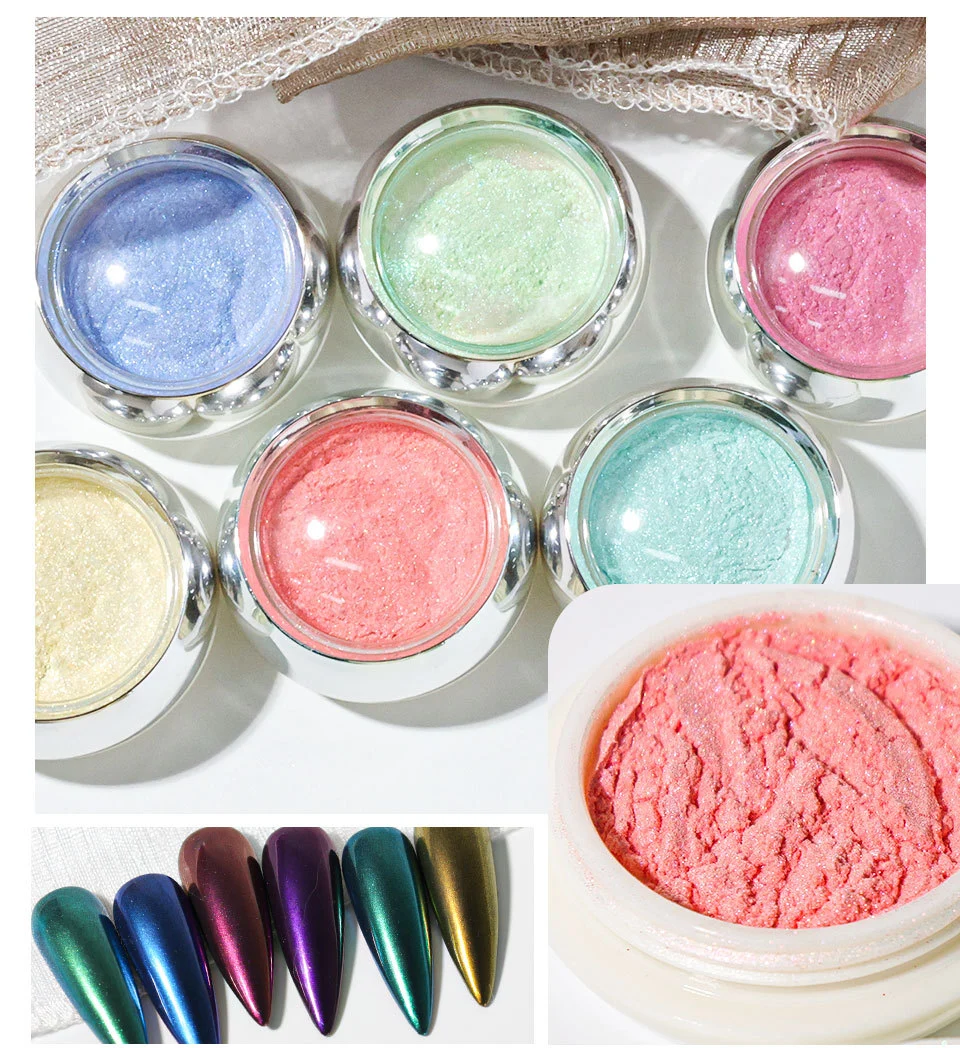 limegirl nail chrome powder aurora mirror effect spu1015431487160 desc 9