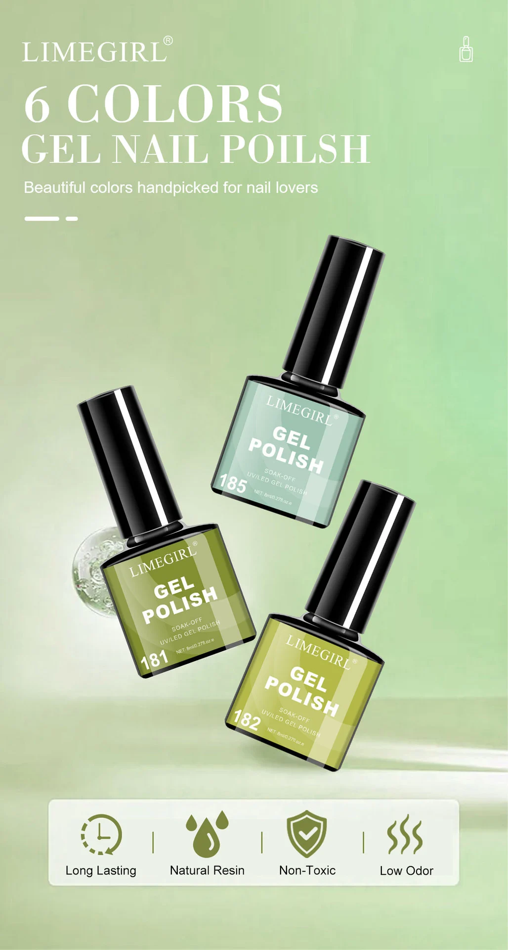 limegirl pink gel nail polish set spu934591212238 desc 9