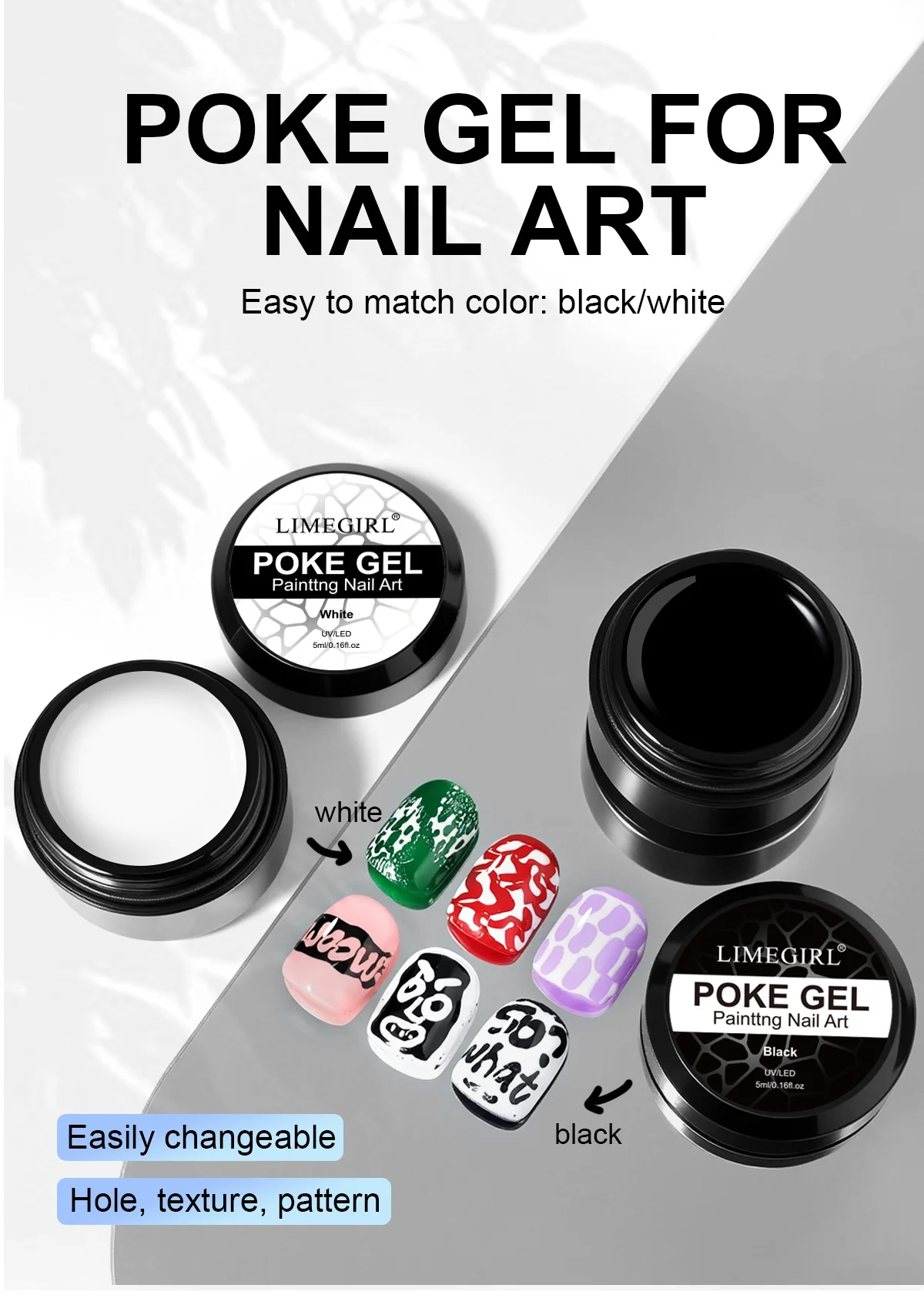 limegirl poke gel nail art shrinking effect spu988732295436 desc 1