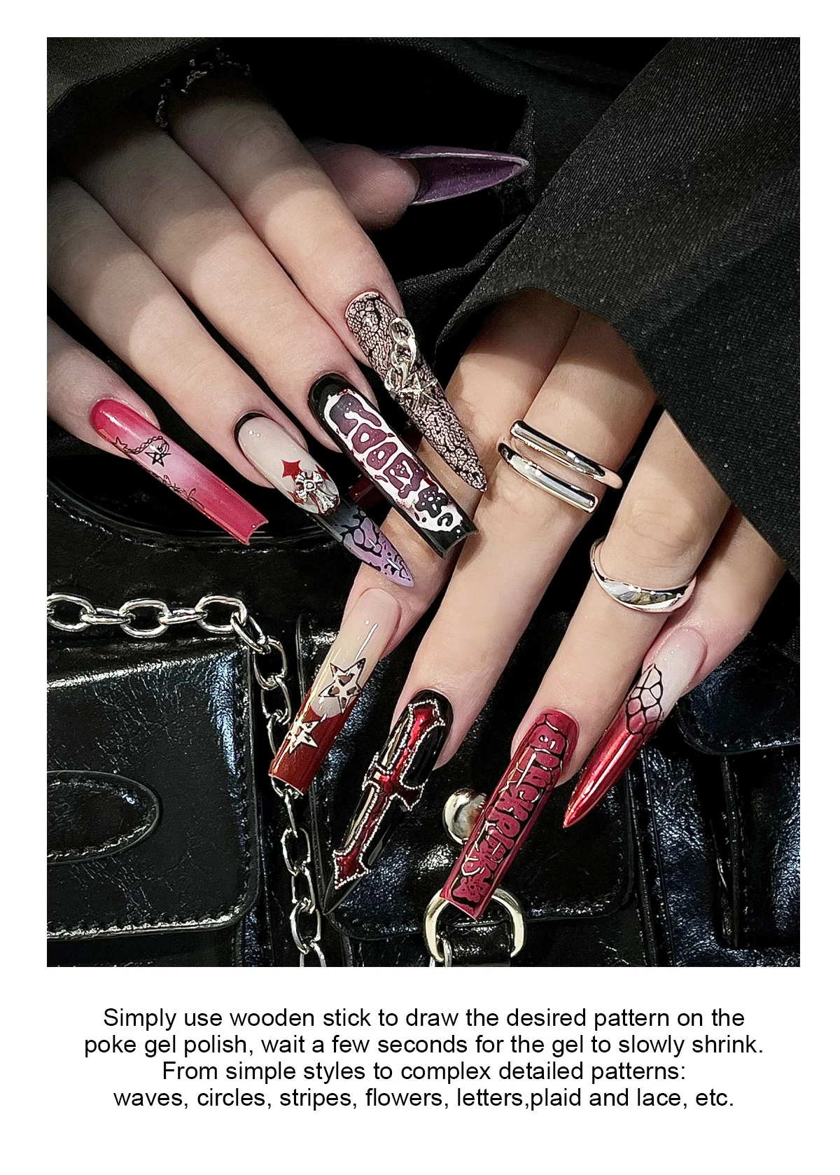 limegirl poke gel nail art shrinking effect spu988732295436 desc 2