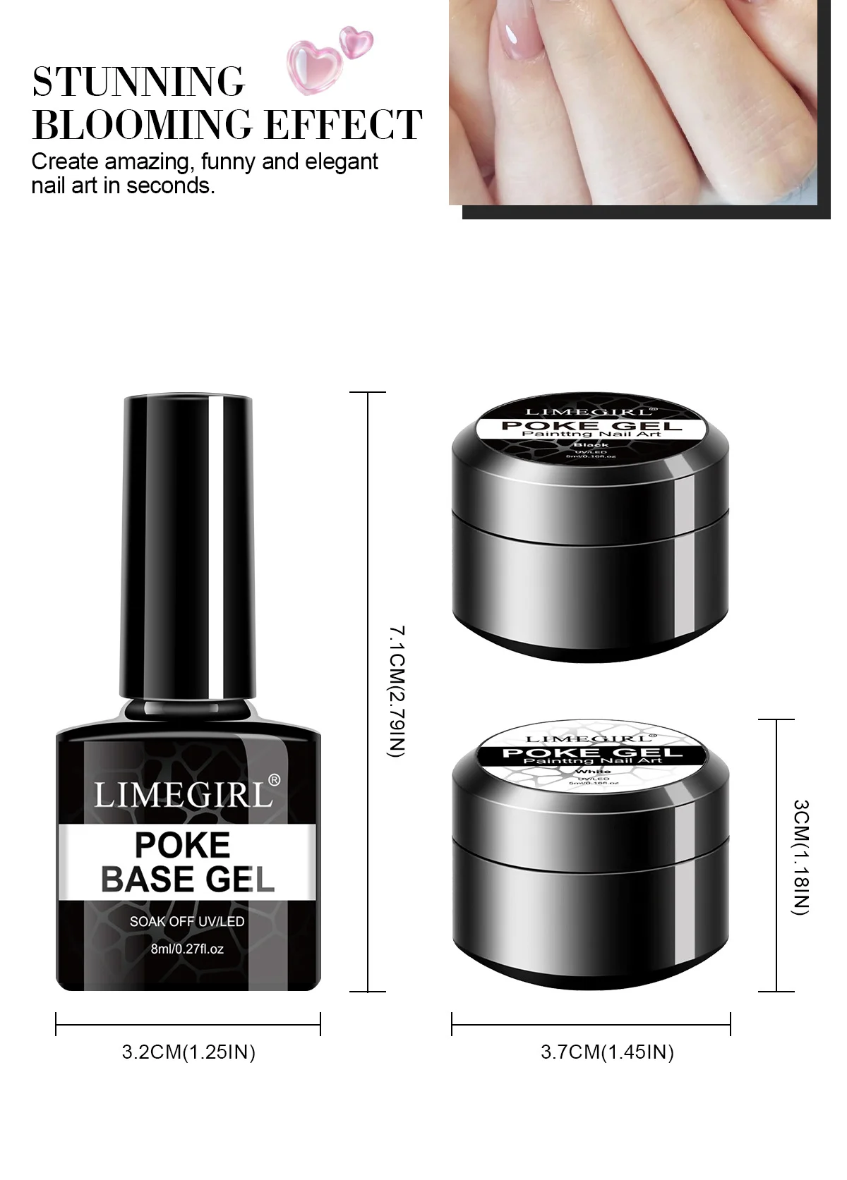 limegirl poke gel nail art shrinking effect spu988732295436 desc 8