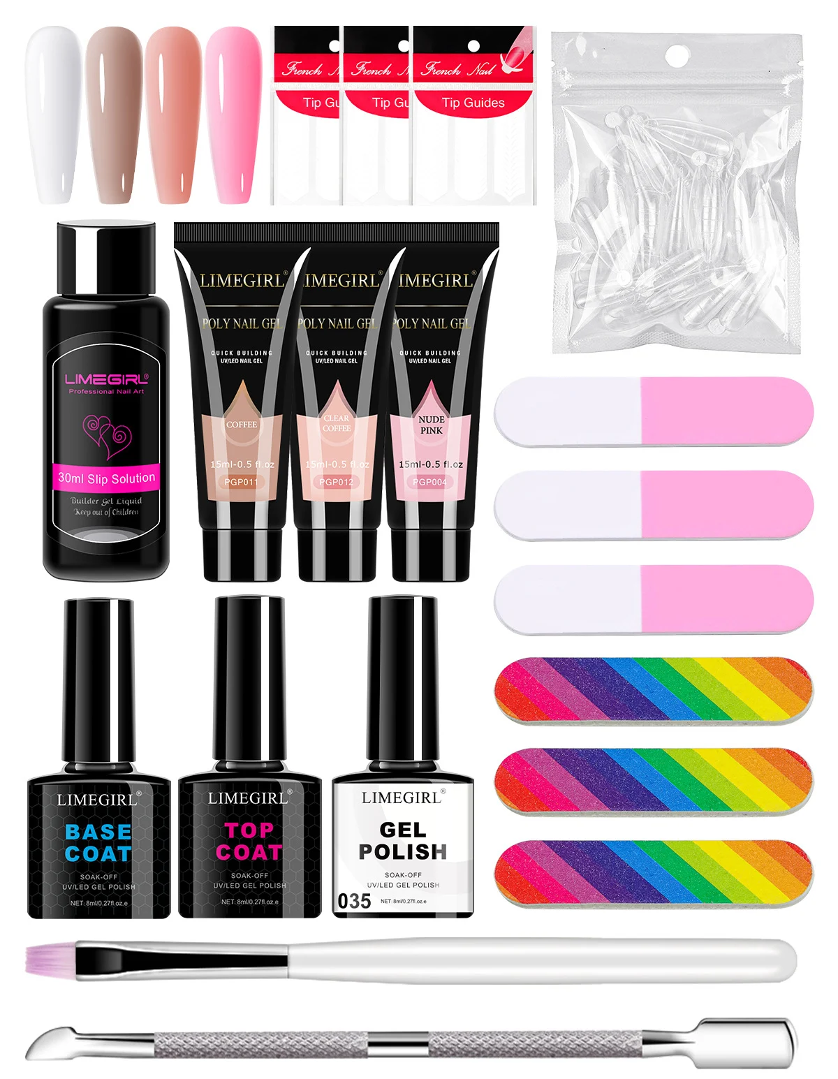 limegirl poly nail gel kit extension set spu1004622372176 desc 1