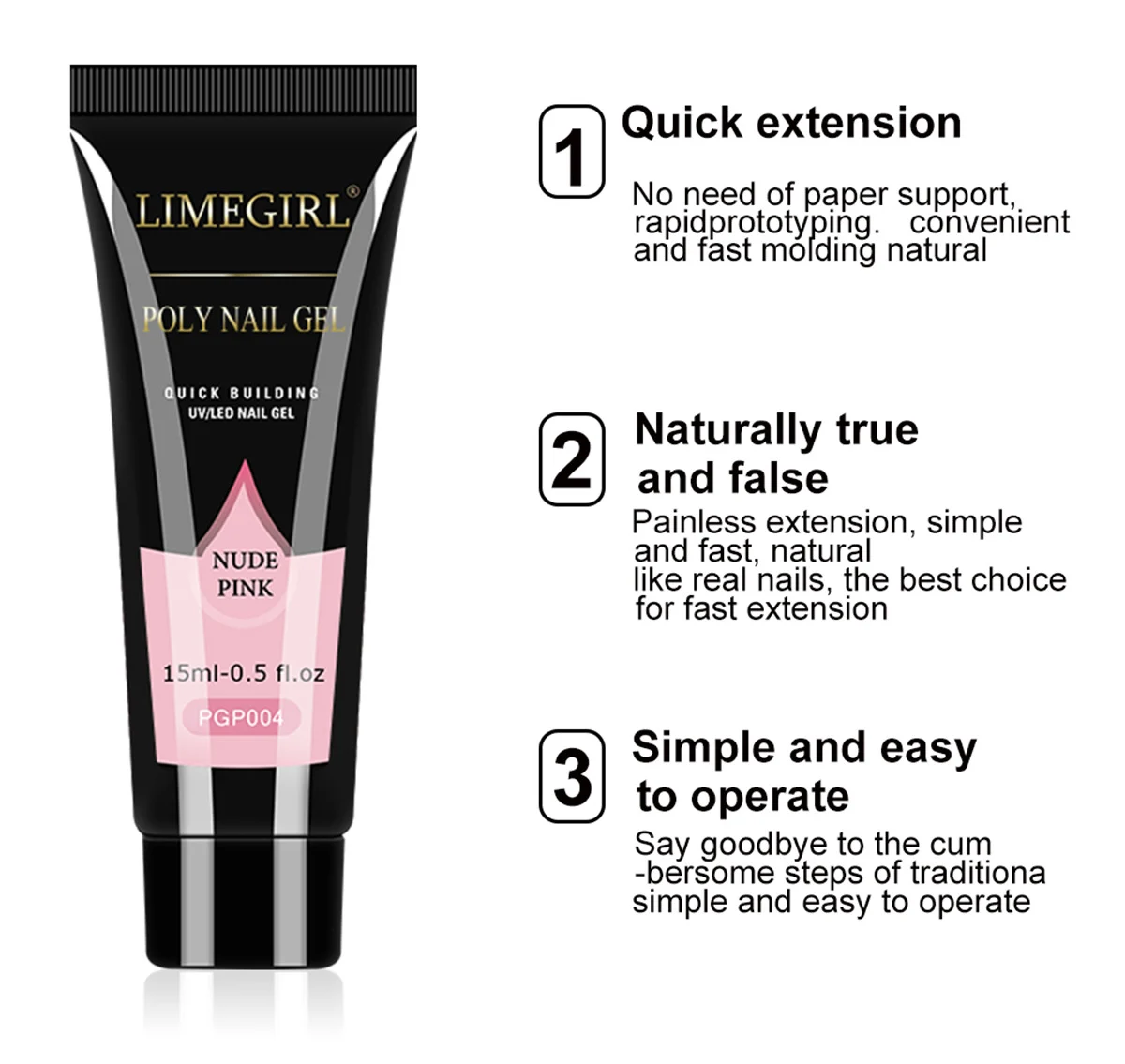 limegirl poly nail gel kit extension set spu1004622372176 desc 7