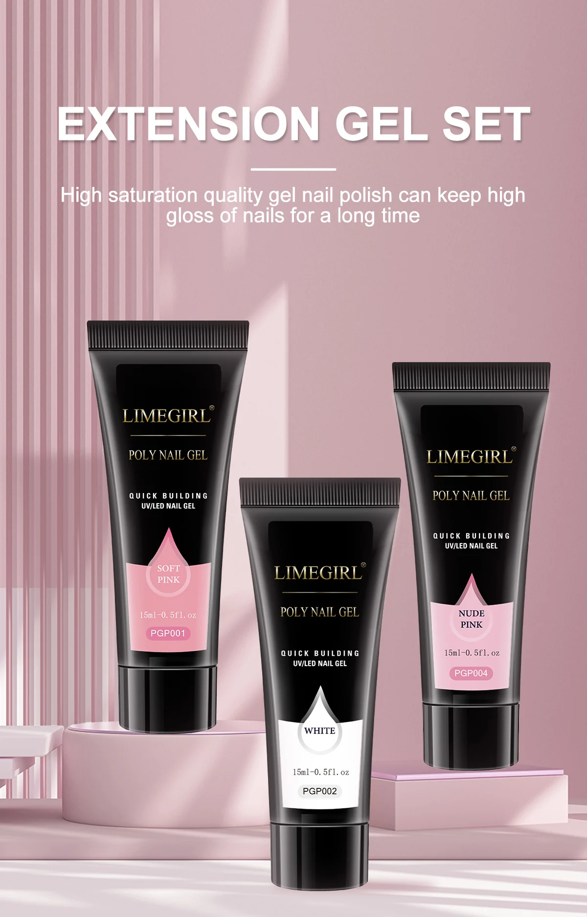 limegirl poly nail gel kit extension spu1002087467961 desc 1