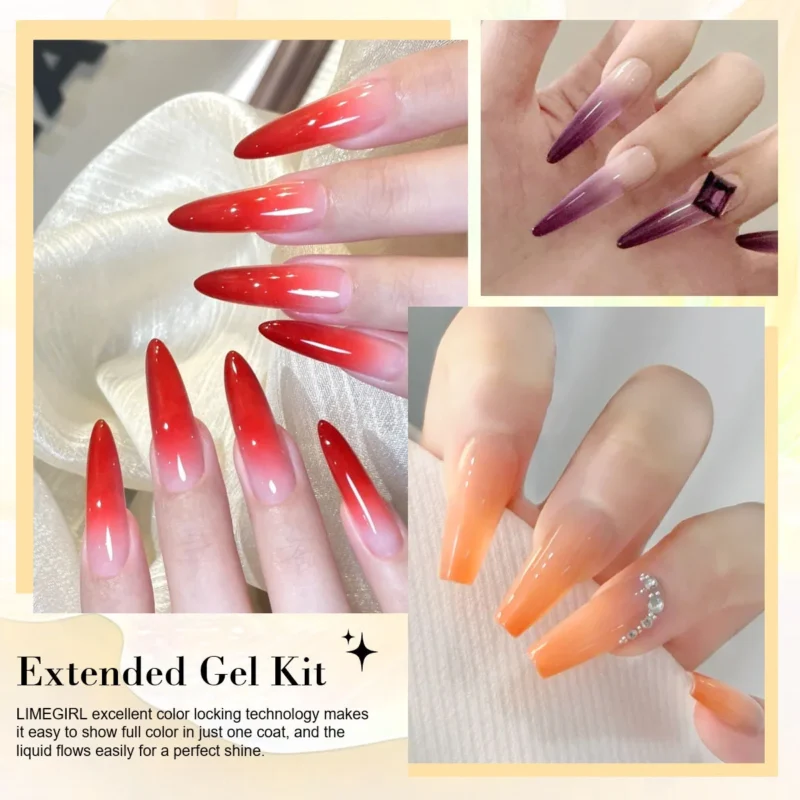 Limegirl Poly Nail Gel Kit Temperature Changing Set Spu1014936372510 4