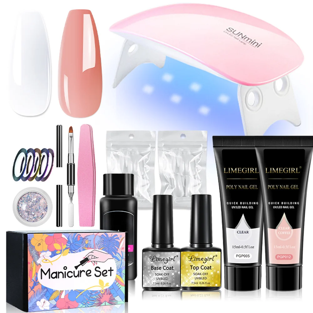 limegirl poly nail gel kit uv lamp set spu997427967797 desc 3