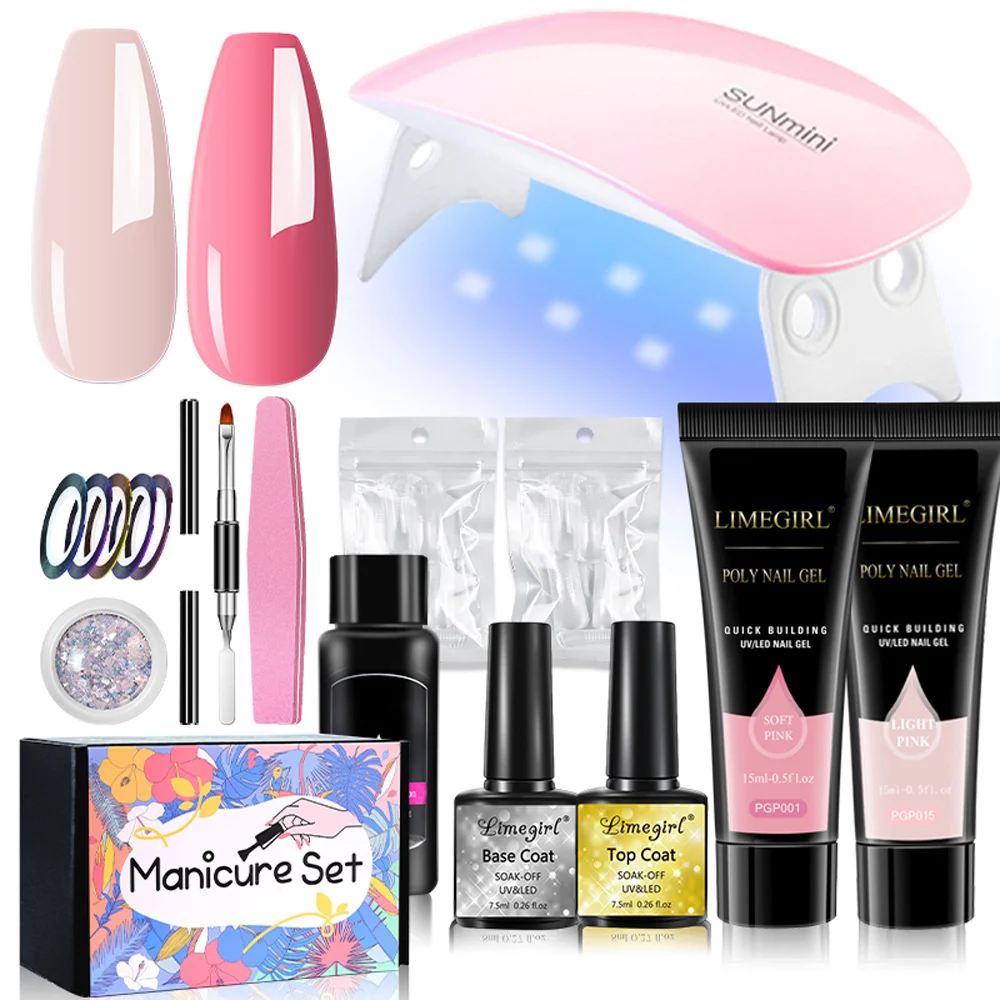 limegirl poly nail gel kit uv lamp set spu997427967797 desc 7