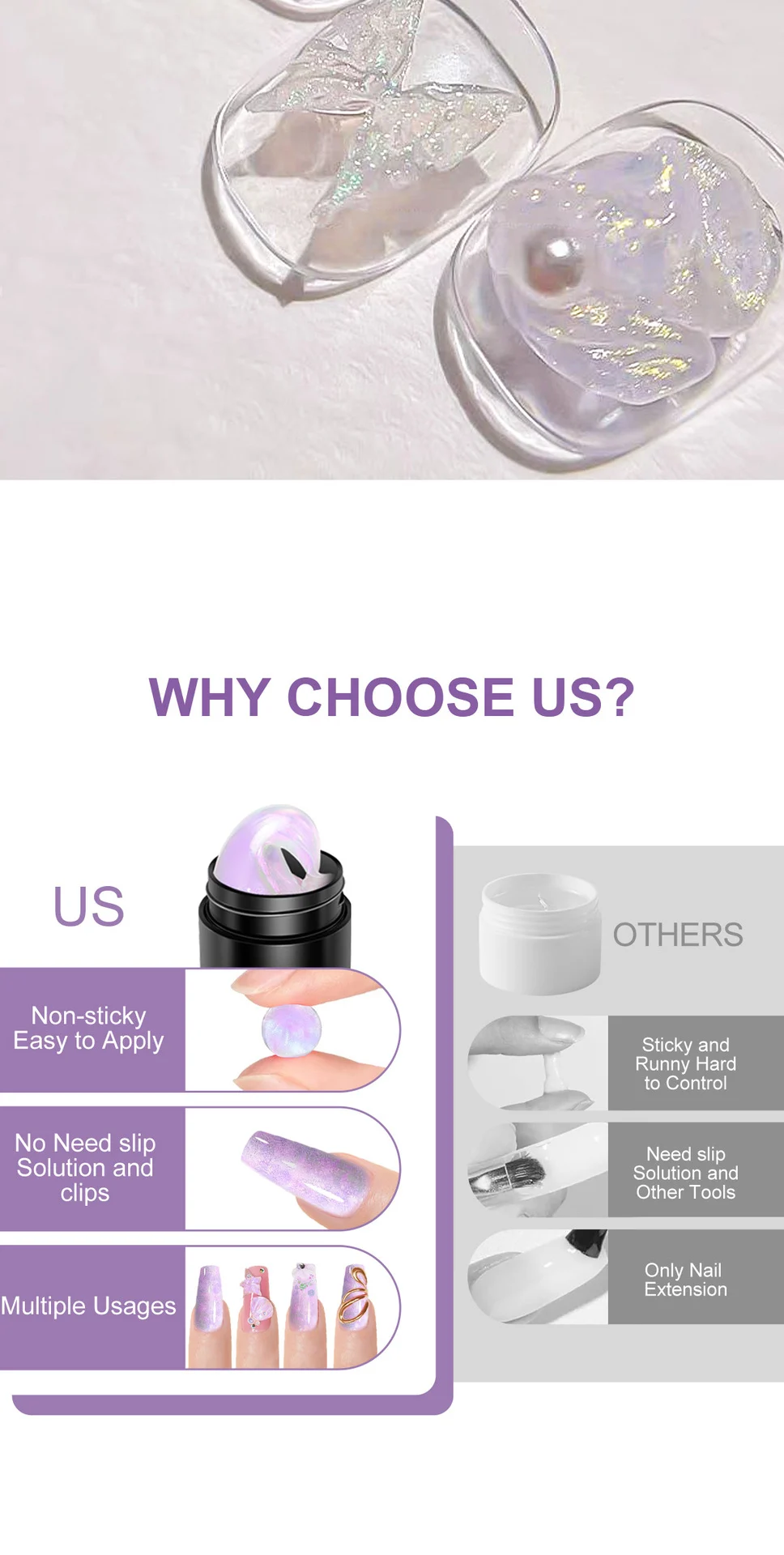 LIMEGIRL Solid Builder Gel Non-Stick Hand Extension Kit for 3D Carving & Molding (5g) 5 limegirl solid builder gel 3d carving nail extension spu898089898077 desc 5