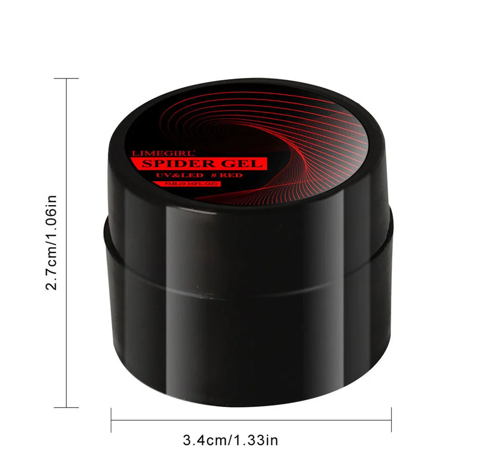 Spider Gel Nail Art Wire Polish - Limegirl High Elasticity 3D Drawing Gel for Creative Lines & DIY Manicure Design (5ml) 8 limegirl spider gel nail art wire polish spu803182650104 desc 8
