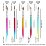 Nail Art Brush Set Dual Ended 5pcs Spu827555817651 4