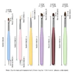 Nail Art Brushes Set 6pcs Liner Gel Spu826365843408 4