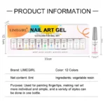 Nail Art Gel Liner Set Limegirl Spu1011151379192 5