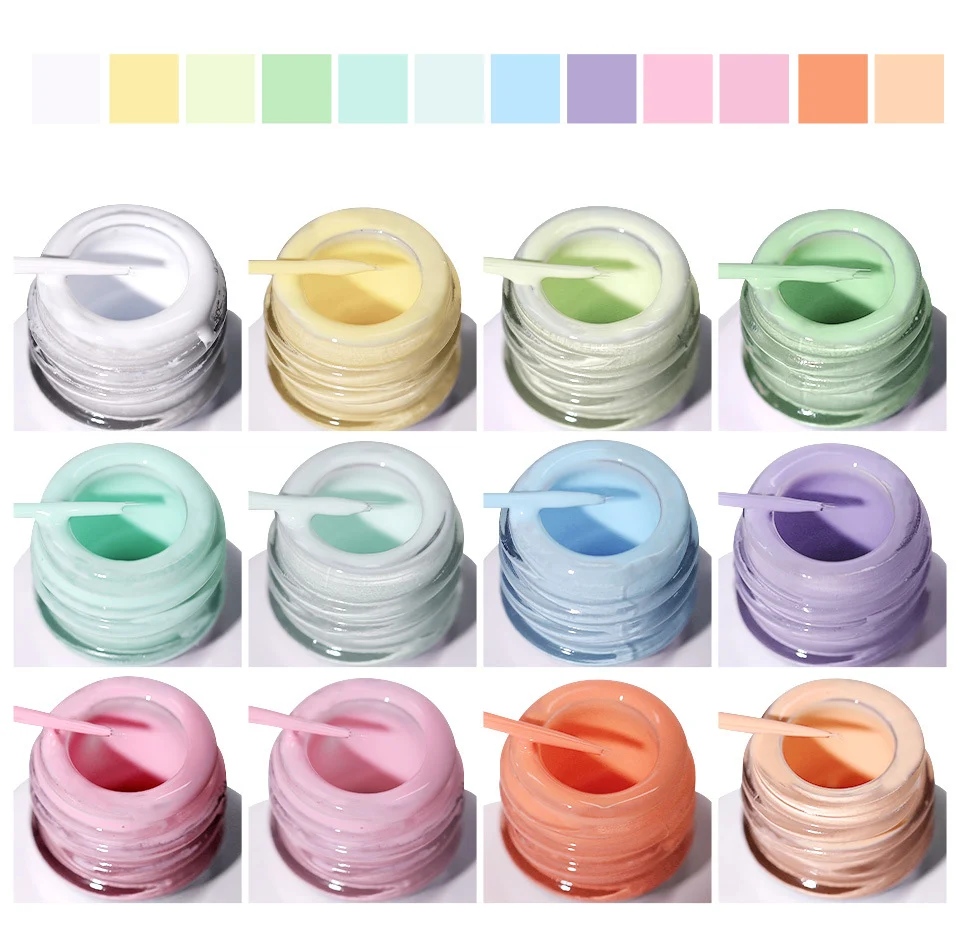 Nail Art Gel Liner Set Limegirl 12 Colors High Saturation Painting Spider Gel for DIY Manicure Designs 18 nail art gel liner set limegirl spu1011151379192 desc 18