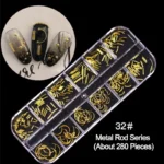 Nail Art Rhinestones Mixed 3D Decorations for DIY Manicure Acrylic Flatback Studs and Pearls