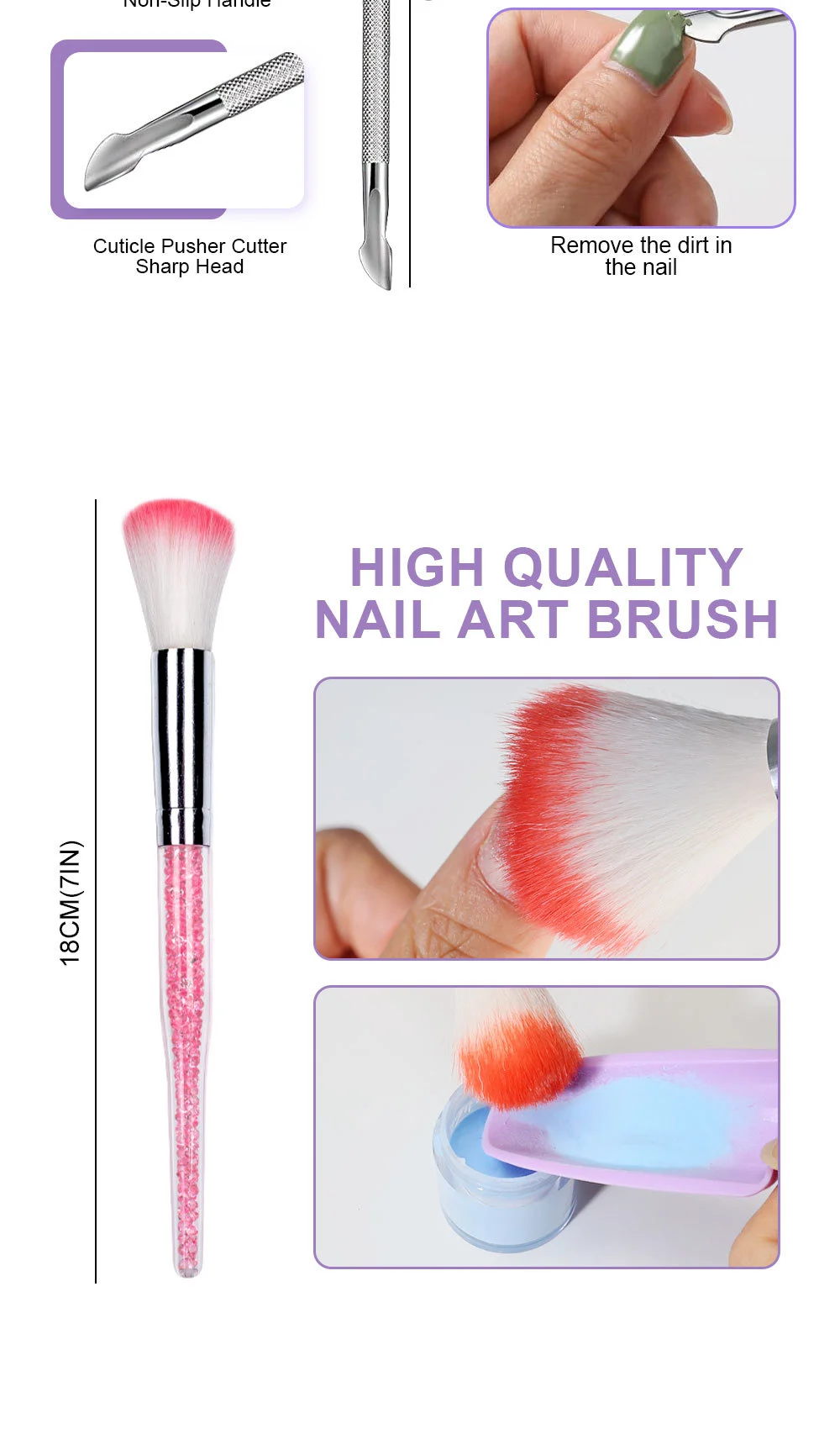 Nail Dip Powder Recycling Tray System - Professional Manicure Tool Set for Glitter and Pigment Storage 7 nail dip powder recycling tray system spu838481656661 desc 7