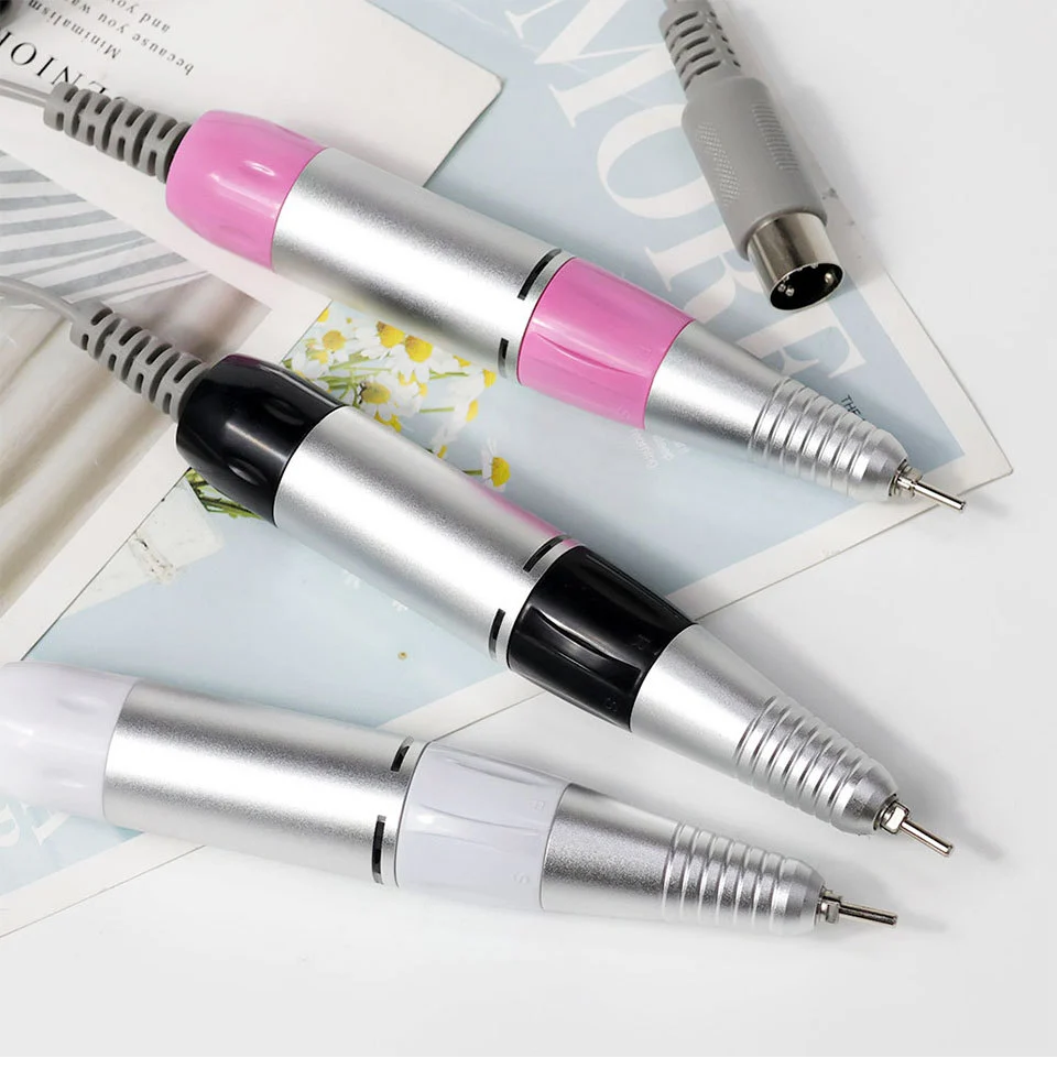 Nail Drill Handpiece Replacement for Electric Nail File - Limegirl 35000RPM Professional Manicure Tool Handle (5-Hole & DC Port) 7 nail drill handpiece replacement handle spu805429275444 desc 7