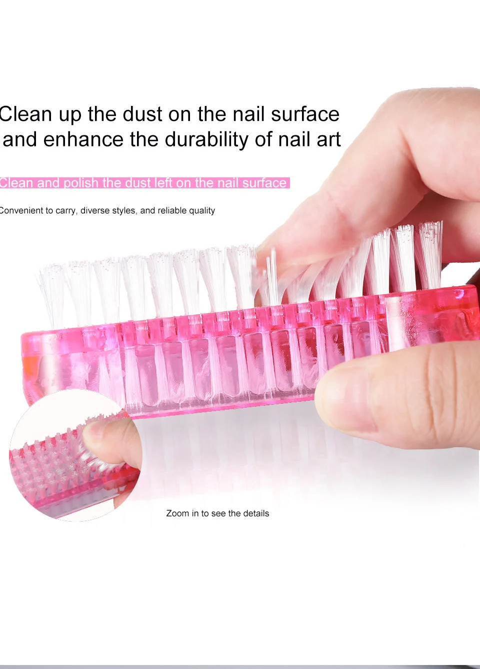 Nail Dust Brush for Acrylic Nails Cleaning Soft Bristle Manicure Tool 7 nail dust brush manicure cleaner spu997084070029 desc 7