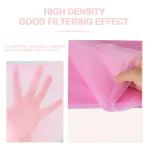 Nail Dust Filter Cotton for Vacuum Cleaner Disposable Non-Woven Mesh and Professional Nail Art Brush Set