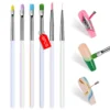 6pcs Aurora Handle Brush Set
