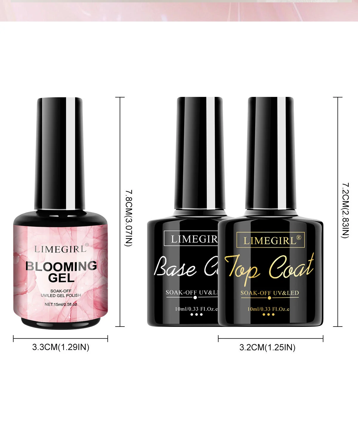 nail gel polish set limegirl 3pcs spu902286097781 desc 11