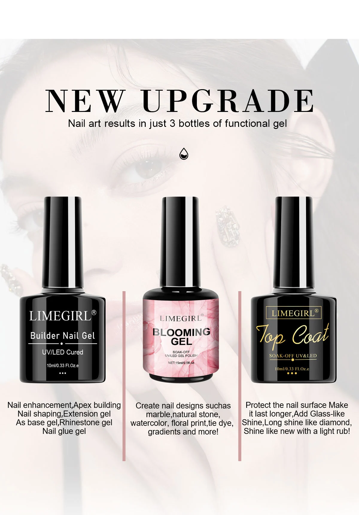 nail gel polish set limegirl 3pcs spu902286097781 desc 3