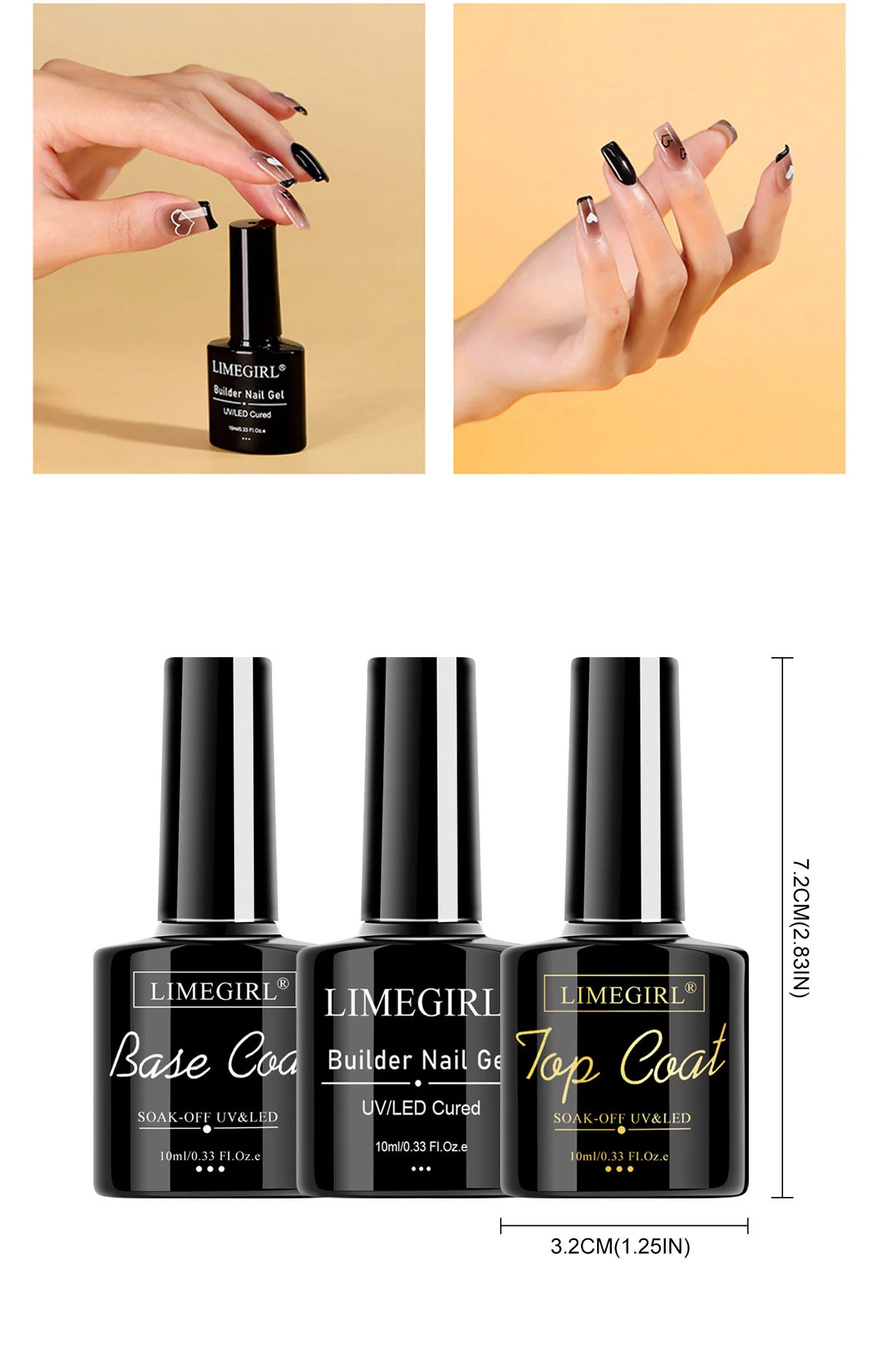 nail gel polish set limegirl 3pcs spu902286097781 desc 33