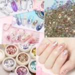 Nail Glitter Powder Irregular Mica Flakes Shimmer Sequins for Manicure Art