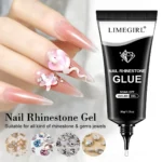 Nail Rhinestone Glue Gel Limegirl 30g Professional 3D Nail Art Adhesive UV/LED Soak Off