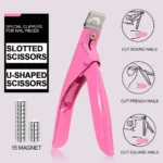Nail Tip Cutter U-Shaped Professional Acrylic Nail Trimmer for False Extension Styling