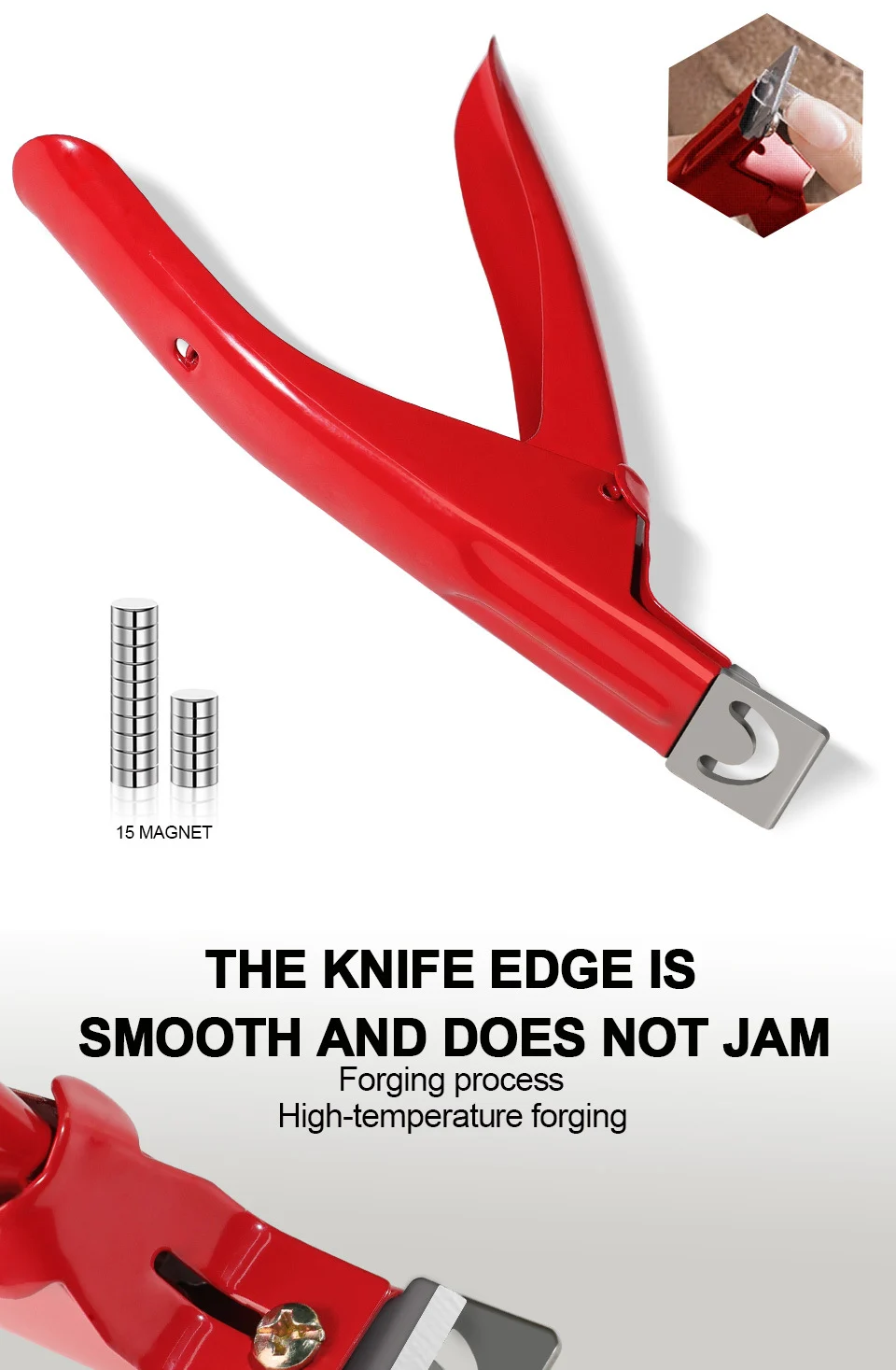 Nail Tip Cutter U-Shaped Professional Acrylic Nail Trimmer for False Extension Styling 8 nail tip cutter u shaped trimmer spu842672340553 desc 8