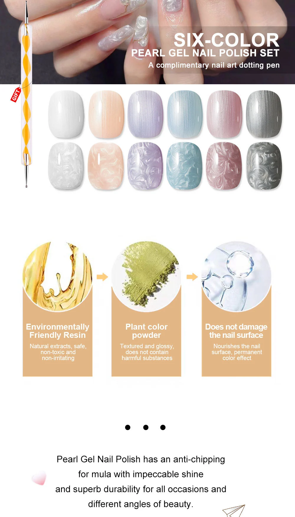 pearl thread shell gel nail polish spu825436963142 desc 5