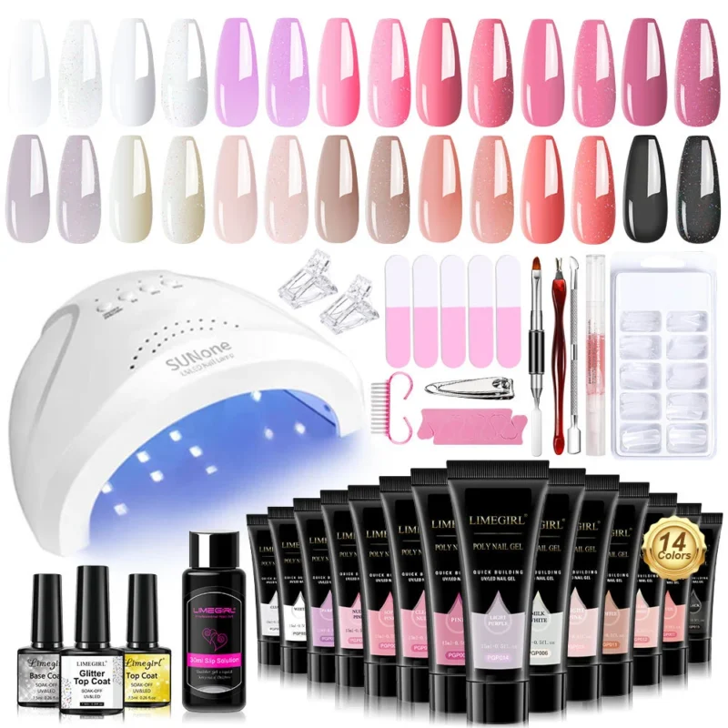 Poly Nail Gel Extension Kit Limegirl Spu810089647828 2