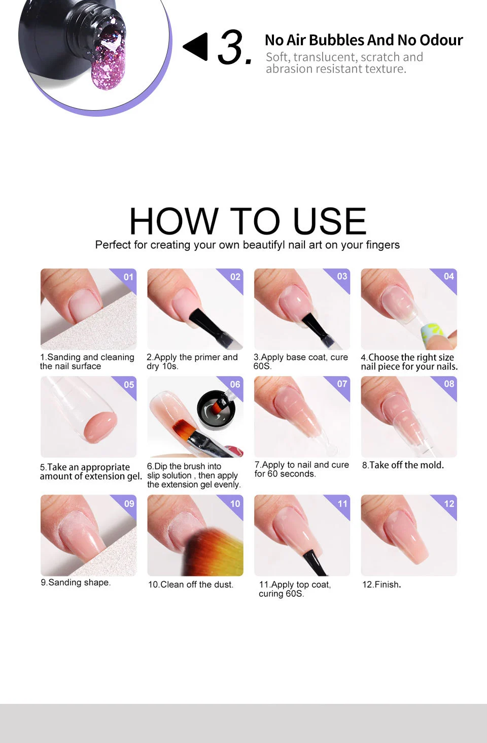 poly nail gel extension kit limegirl spu810089647828 desc 5