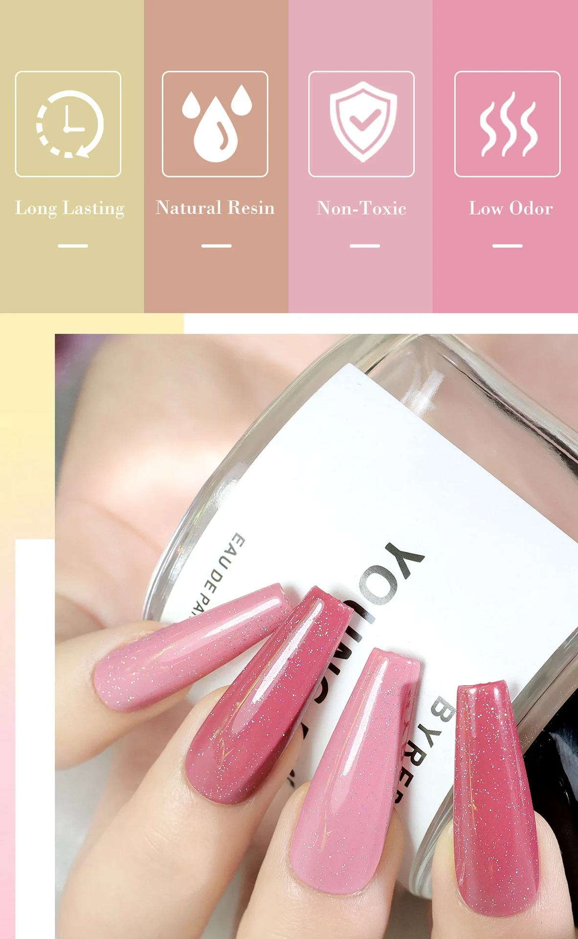 Poly Nail Gel Kit for Professional Extensions 9 Colors UV/LED Manicure Set with Slip Solution and Dual-Ended Pen 12 poly nail gel extension kit spu998131611167 desc 12