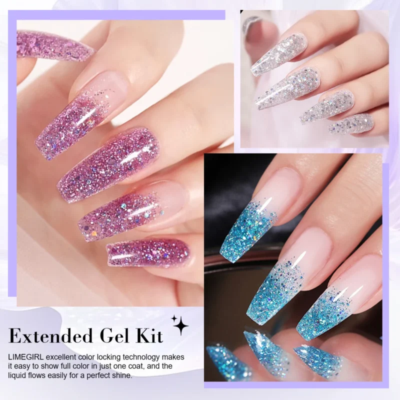 Poly Nail Gel Extension Kit Uv Lamp Spu1016592507744 5