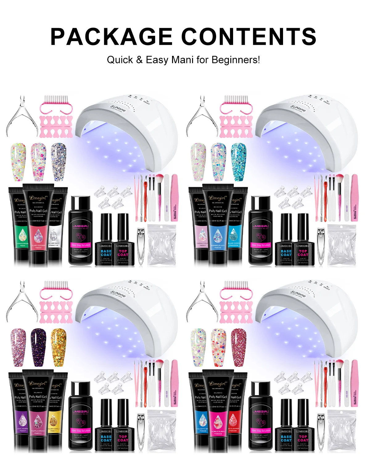 poly nail gel extension kit uv lamp spu1016592507744 desc 2